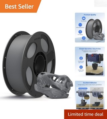 Versatile 1KG PLA 3D Printer Filament, 1.75mm with Ideal Accuracy & Consistency