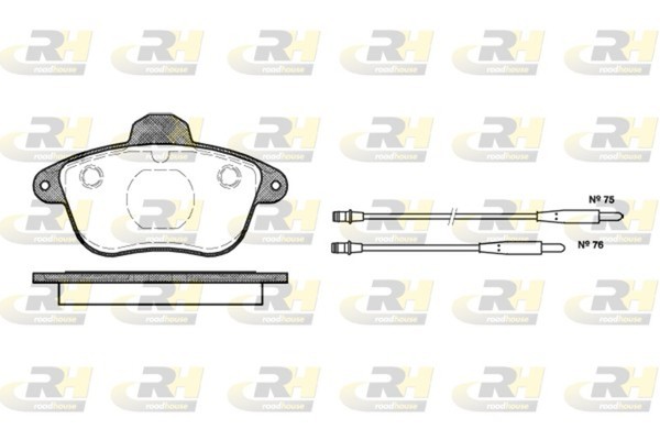 Roadhouse Bremsbelagsatz Scheibenbremse 2401.04 FüR Peugeot 605 6B 16V Turbo 12V-image