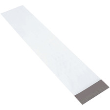 Long Poly Mailer Envelopes, 8 1/2"" X 39"", White, Self-Seal with Tear Strip, Wa