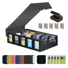 Collectible Trading Card Cases with Portable Handle, with 48 Colorful Divider...