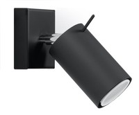 Wandleuchte Flexibel Schwarz GU10 Esszimmer KüChe H:8 Cm Wandstrahler Flur