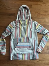 Ampersand Avenue Women s Hoodie Striped Plaid Pullover Small Women s Colorful