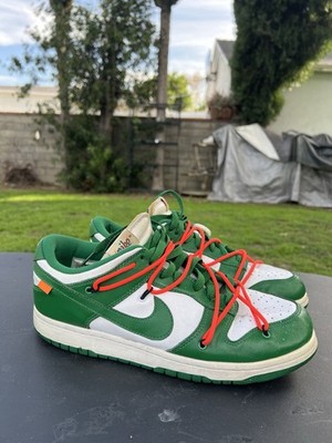 Nike Off White Pine Green Dunk Low Size 10.5