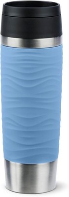 Emsa Travel Mug 500 ml Wave Thermobecher, neuer Komfort-Schraubverschluss