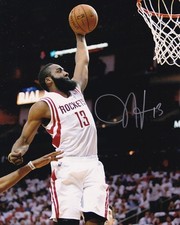 JAMES HARDEN SIGNED 8X10 PHOTO AUTOGRAPH HOUSTON ROCKETS