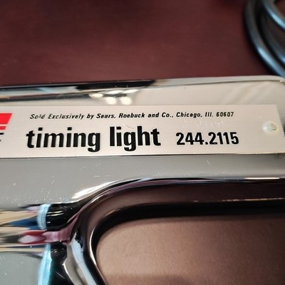 Penske Timing Light 244.2115  Sears Roebuck Vintage Mechanic Tools Chrome Clean