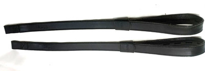 Wintec 0719 Synthetic Stirrup Leather Webbers, Black, Excellent Condition!!
