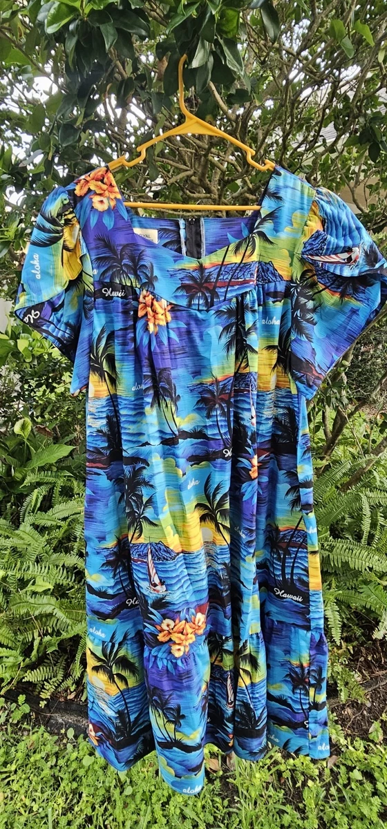 hawaiian cotton dresses Plus Size Clothing for Women for sale floral hawaiian dress making every girl feel Chic Vintage Sexy Square Size:Plus Size size-womens-clothing_40