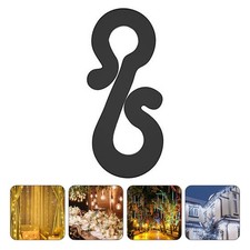 100 Pcs Clip for outside Lights Hanging Mini Plastic Gutter Hooks