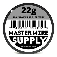 Stainless Steel 316L - 100' - 22 Gauge Wire - 100Ft - 0.65Mm - 0.025In - Made in