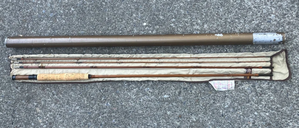 Heddon Deluxe Peerless #35 Bamboo Fly Rod 9’ - 3 peças - 2-1/2F - Linha HCH-D (7wt) - Imagem 3 de 4