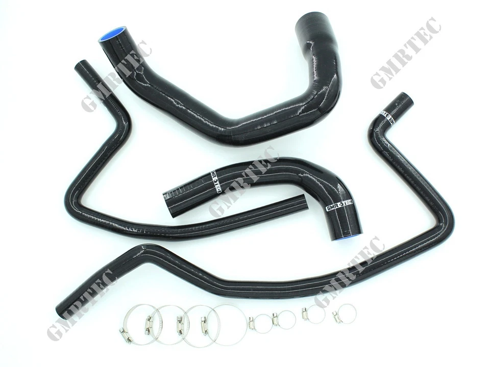 Kit de manguera de calentador de silicona para radiador negro Fit Jeep Wrangler TJ 4,0 L 1997-2001 Foto 2 de 4