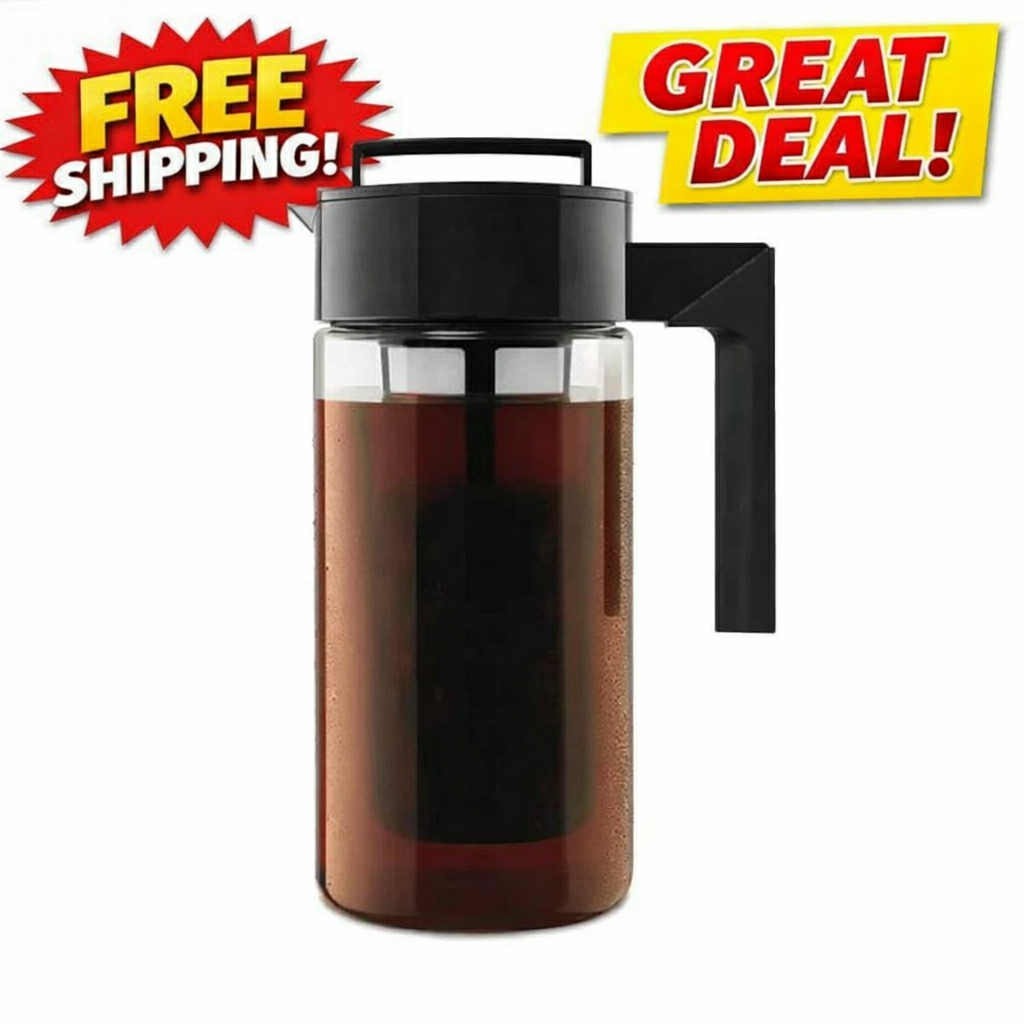 Bpa-free | Airtight Cold Brew Pitcher Leak-proof Lid