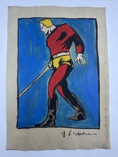 Roy Lichtenstein COA Art Painting Original Drawing Vintage Paper Signed