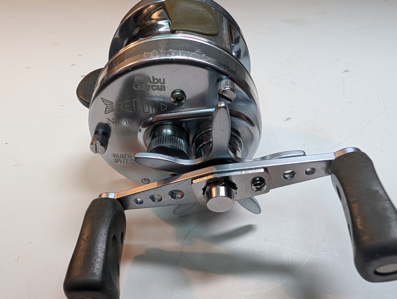 Abu Garcia Record No.40 Fishing Reel Made In Sweden Fully Se