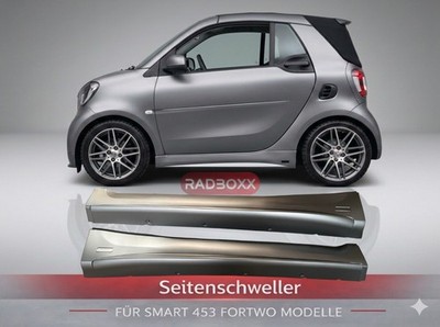 SEITENSCHWELLER L+R *GRAU MATT* für Smart 453 ForTwo+Brabus TailorMade passend