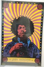 Jimi Hendrix Psychedelic Mini Poster 11x17 Pyramid UK Authentic Hendrix