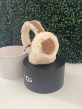 UGG Logo Earmuffs Women  s One Size Beige