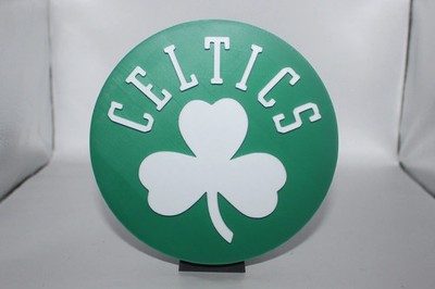 Boston Celtics 3D printed Logo Sign Wall Desk Shelf Art