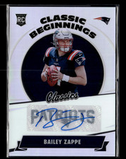 Bailey Zappe 2022 Classics Classic Beginnings Silver Prizm RC Auto 7/60