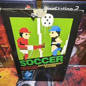 Soccer (Nintendo NES, 1985) CIB Black Box Hangtab 5-Screw, Tested, Complete