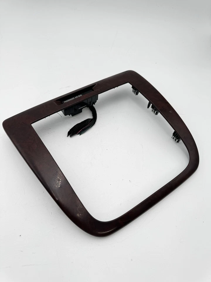 2006-2013 Chevrolet Impala Center Dash Radio Bezel Trim Woodgrain OEM 15803854 Foto 3 de 4