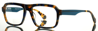 WOOW Big Time 2 5807 Blue Havana Tortoise Mens Rectangle Eyeglasses 56-19-145