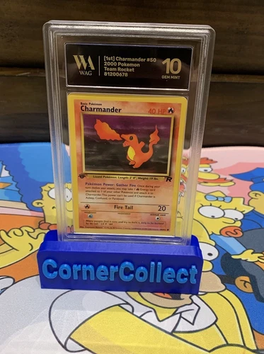 Pokemon Charmander Team Rocket 1st Edition #50 WAG 10 Gem Mint PSA VINTAGE WOTC