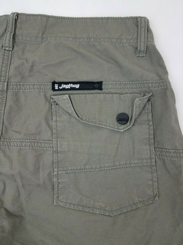 Jag Thug Grey Cargo Cotton Shorts Mens 