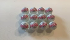 COCA COLA Quebec Maple Soda Pop   glass marbles 5/8" size with stands
