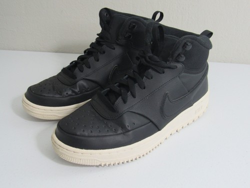 Nike Men’s Court Vision Mid Winter Shoes Size 8 Black Phantom DR7882-002 - Picture 2 of 14