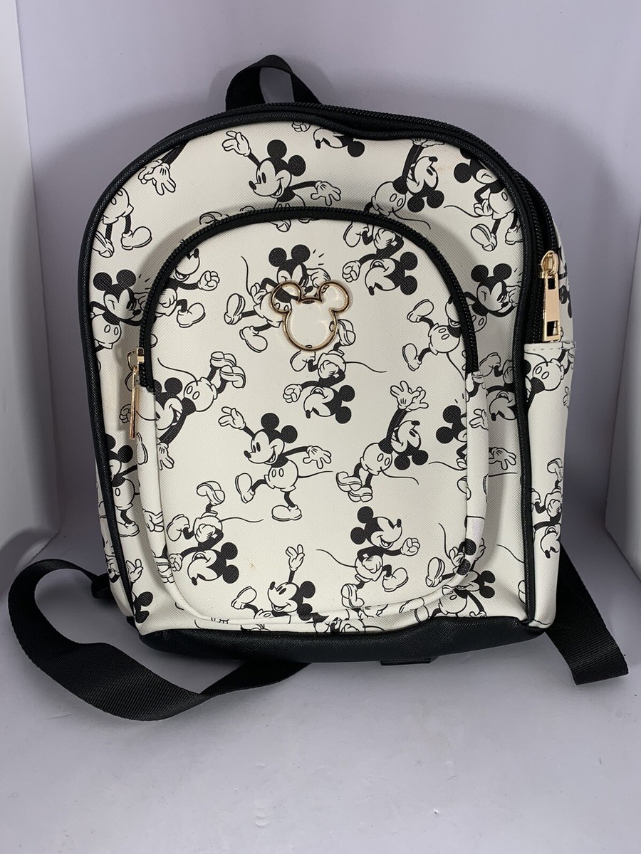 Disney Mickey Mouse Mini Backpack 8x11 Black & White | eBay