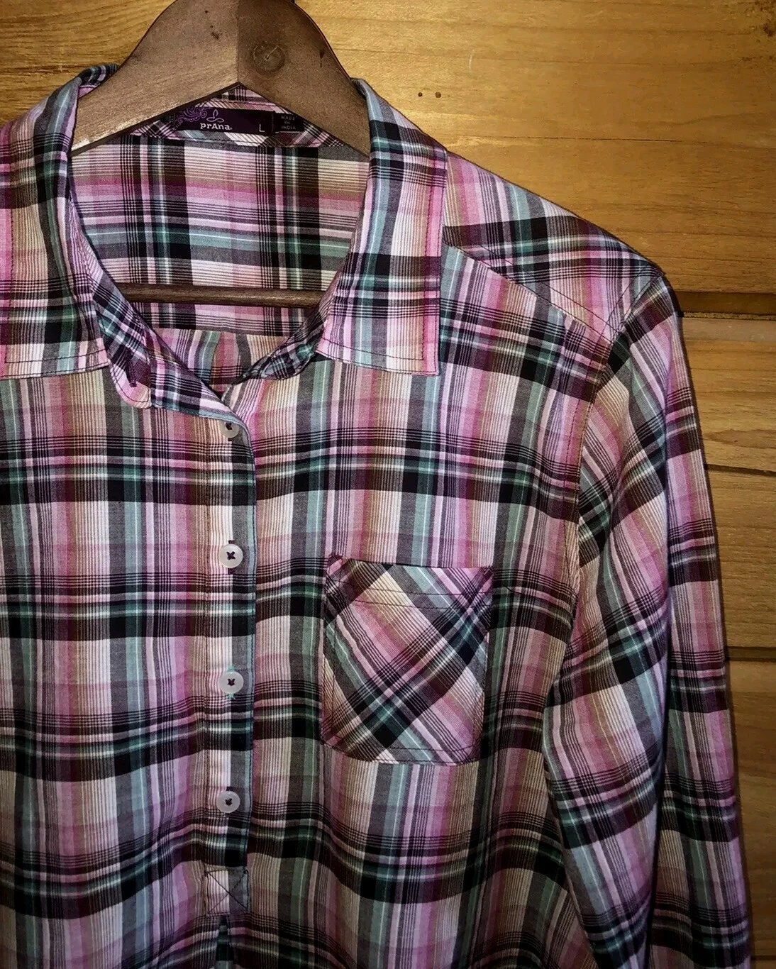 prana gina popover roll tab sleeves organic cotton shirt