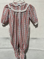 Sweet baby girl zip up footed pajamas- vintage look 18month- Never Worn