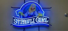 St. Pauli Girl Imported German Light Lamp Neon Sign 24"x20" With HD Vivid QL