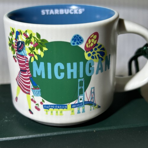 Starbucks MICHIGAN Discovery Series ORNAMENT Expresso Mini Mug 2 oz. NEW! - Picture 2 of 5