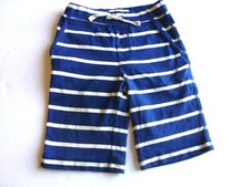 Boys SZ 4 MINI BODEN Navy  White Striped Jersey Shorts