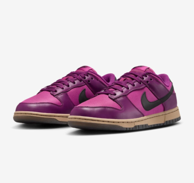 NIKE Women's DUNK LOW FZ2552-500 Biotech Hot Fuchsia Khaki Black