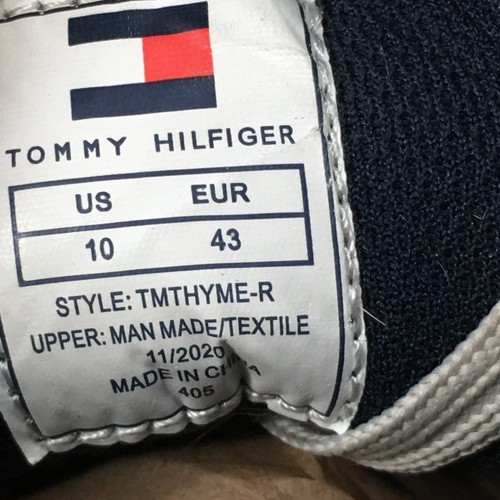 Tommy Hilfiger Shoes Mens 10 Thyme Sneakers Faux Leather Lace Up Casual Low Top - Picture 15 of 17