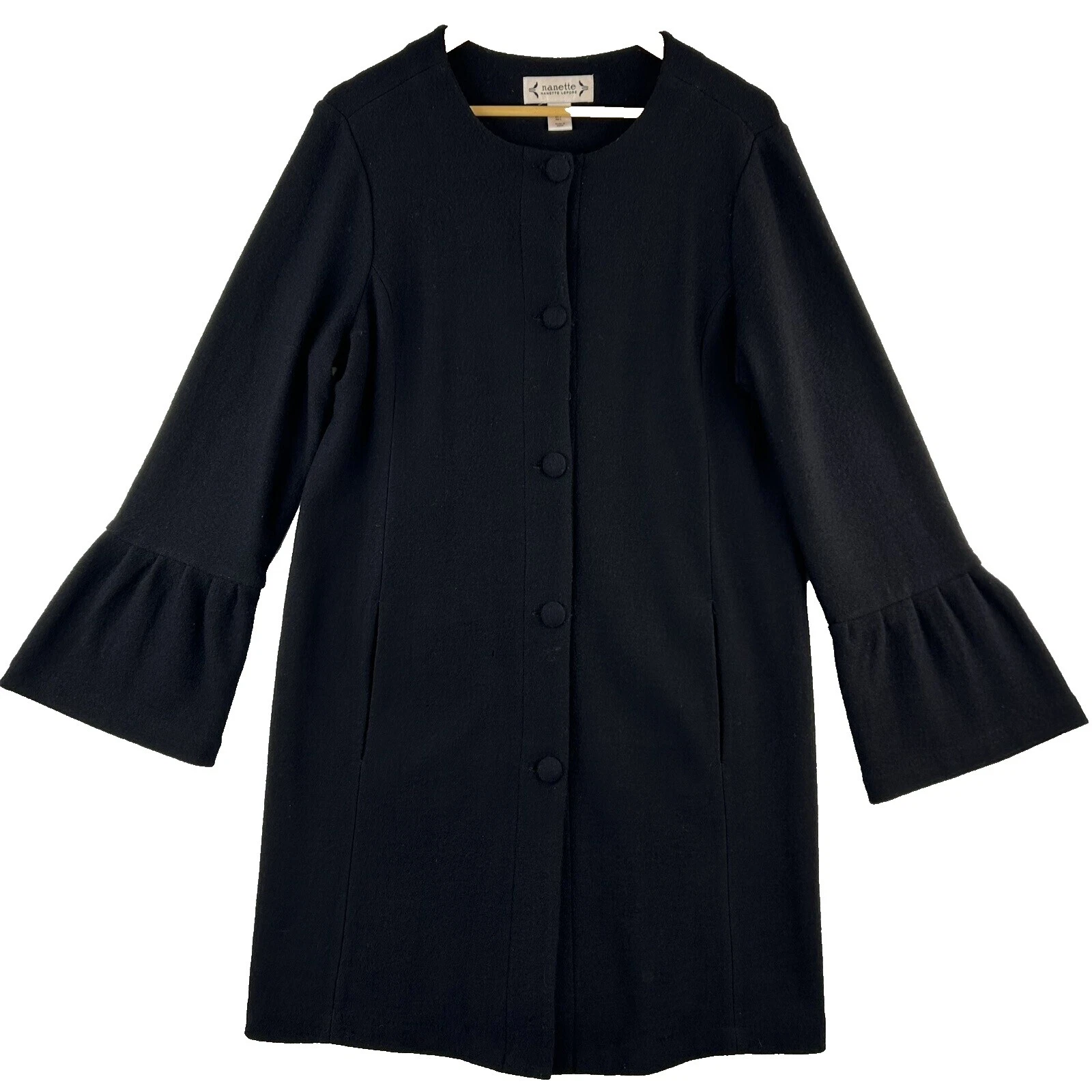Nanette Lepore Trench Coat Solid Coats, Jackets & Vests for Women
