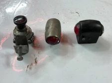 Vintage LOT Jewel Glass Fender Bumper LIGHTS & SWITCH Car Truck Auto OLD PARTS