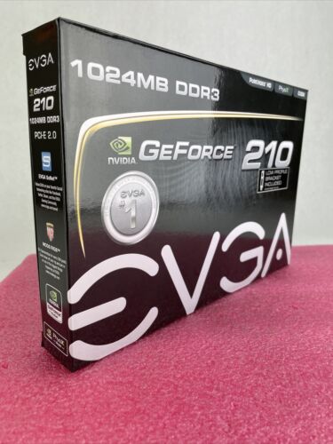 EVGA GeForce 210 1GB GDDR3 PCIe Graphics Card - Afbeelding 1 van 8