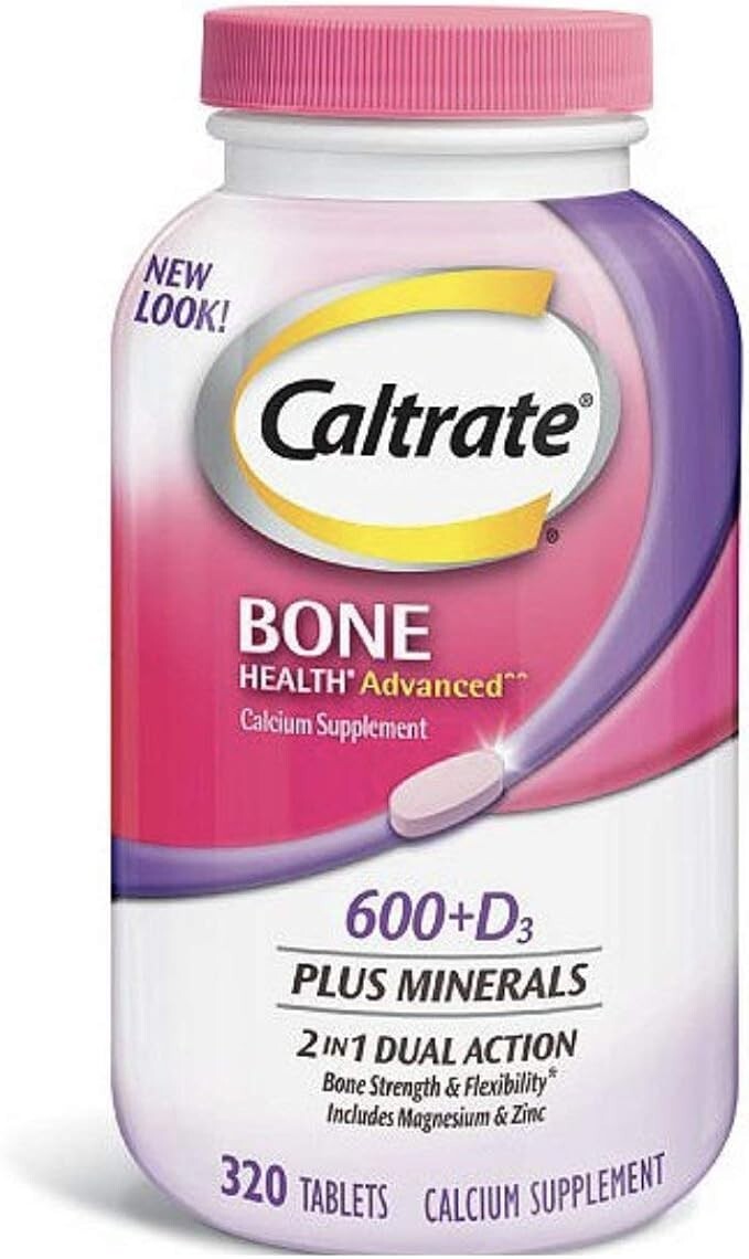 Caltrate 600+D3 Bone Health Advanced Plus Minerals Calcium Supplement 320 Tablet