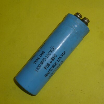 Kondensator Mallory USA  1400 µF  100 Volt / 125 Volt Surge