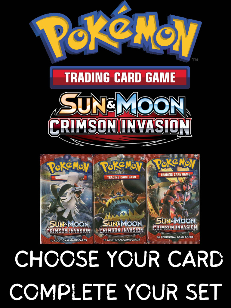 Pokemon TCG Pick Your Own Cards from S&M Crimson Invasion NM-LP Condition