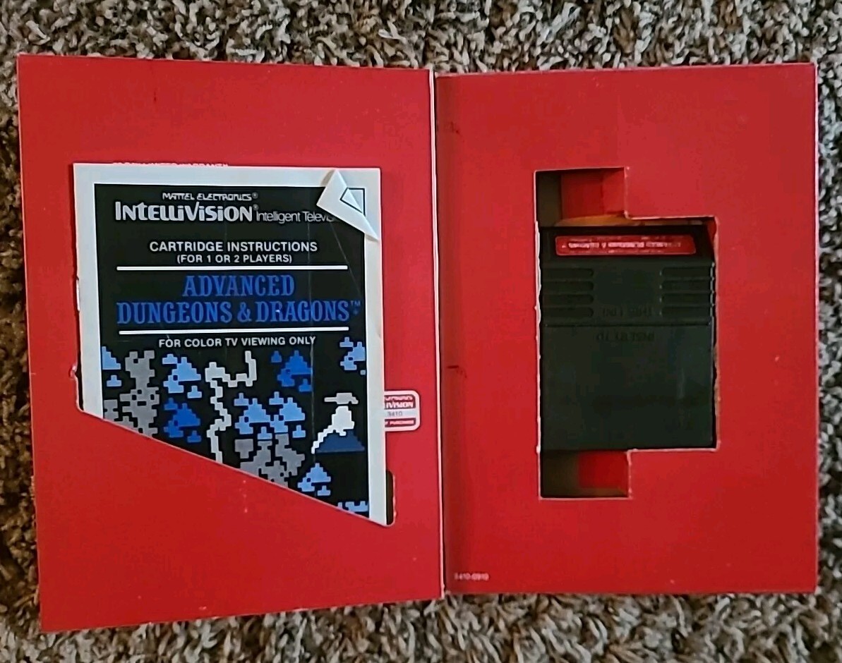 Advanced Dungeons & Dragons – Intellivision, 1982, Cartouche Seulement, état Correct