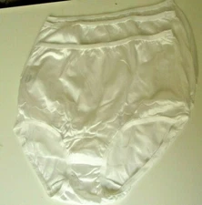 3 Dixie Belle by Velrose Full cut Briefs Style 719 White Size 12