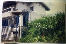 Vintage 90s PHOTO Clever Idea Decorative No Trespassing Keep Out Bars Fence Gate