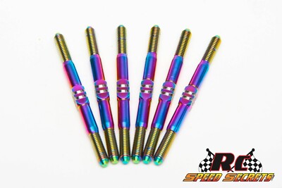 AE DR10M/DR10 Drag Racer SMOOTH 3.5mm MAXX Titanium Turnbuckles- 8 finishes