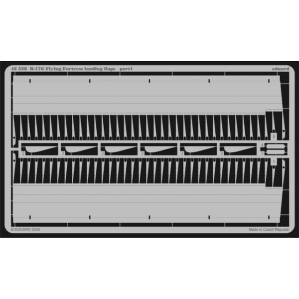 MW22 Eduard 48528 B-17G Landing Flaps 1/48 Pe Set For Revell/Monogram-image